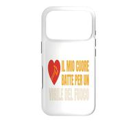 Custodia per iPhone 17 Pro Vigile del Fuoco Cuore Battito Passione Fuego