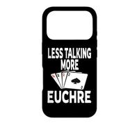Custodia per iPhone 17 Pro Vincitore del gioco di carte Funny Less Talking More Euchre
