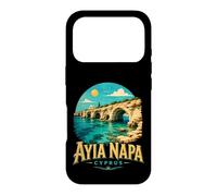 Custodia per iPhone 17 Pro Vintage Ayia Napa Cipro Viaggio Souvenir Landmark Gift