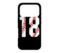 Custodia per iPhone 17 Pro Vintage Baseball Mom #18 Jersey giocatore di baseball numero 18