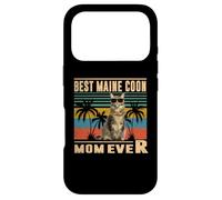 Custodia per iPhone 17 Pro Vintage Best Cat Mom Ever Funny Maine Coon Cat Mothers Day