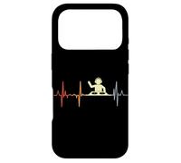 Custodia per iPhone 17 Pro Vintage DJ ECG Disc Jockey Linea del cuore
