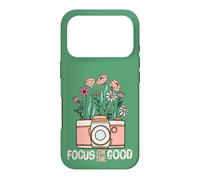 Custodia per iPhone 17 Pro Vintage Focus On The Good Wildflower Camera Happy Thoughts