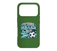 Custodia per iPhone 17 Pro Vintage Futuro Calcio Star Retro Gioventù Gioca Giornata Gioco