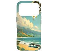 Custodia per iPhone 17 Pro Vintage Hawaiano Inspirado en postal Tropical