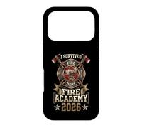 Custodia per iPhone 17 Pro Vintage I Survived Fire Academy 2026 Firefighter