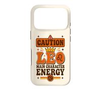 Custodia per iPhone 17 Pro Vintage Leo Zodiac «Protagonista Energy» Boho Sun