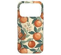 Custodia per iPhone 17 Pro Vintage Orange Fruit and Blossom Botanical Pattern