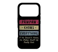 Custodia per iPhone 17 Pro Vintage Pawpaw Knows Everything Dad Father Father's Day