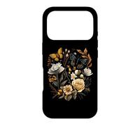 Custodia per iPhone 17 Pro Vintage Pressed Flowers Butterflies Floral Boho Wildflowers