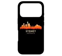 Custodia per iPhone 17 Pro Vintage Retro Style Landscape Sun Skyline Sydney Australia