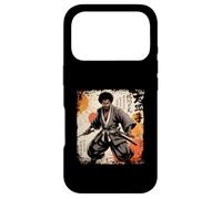 Custodia per iPhone 17 Pro Vintage Samurai Africano Afro Americano Bushido Guerriero Katana