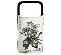 Custodia per iPhone 17 Pro Vintage Samurai Cat Japanese Sumi-e Ink Feline Arti Marziali