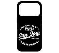 Custodia per iPhone 17 Pro Vintage Silicon Valley San Jose California Retro USA Bianco