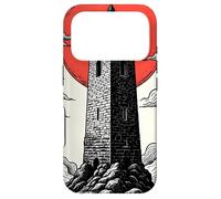 Custodia per iPhone 17 Pro Vintage Tarot Card The Tower Gothic Chaos Design