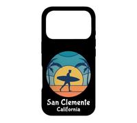 Custodia per iPhone 17 Pro Vintage Tramonto San Clemente Beach California Surfing Surfer