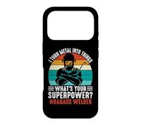 Custodia per iPhone 17 Pro Vintage What's Your Superpower Welder Funny Welders Welding