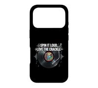 Custodia per iPhone 17 Pro Vinyl Record Collector Spin It Loud Love The Crackle