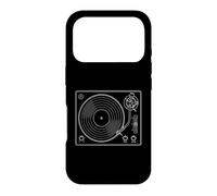 Custodia per iPhone 17 Pro Vinyl Record Player Retro Sketch Music DJ