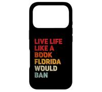 Custodia per iPhone 17 Pro Vivi la vita come un libro Florida vieterebbe il mese dell"orgoglio vintage
