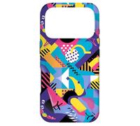 Custodia per iPhone 17 Pro Vivido motivo a fusione di forme grafiche retrò anni '80 e '90