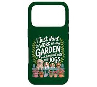 Custodia per iPhone 17 Pro Voglio lavorare nel mio giardino e ritrovo con i miei cani divertente