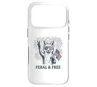 Custodia per iPhone 17 Pro Volpe selvaggia e libera divertente patriottica 4 luglio Fox