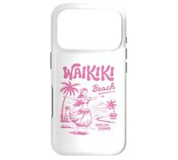 Custodia per iPhone 17 Pro Waikiki Beach Retro Hawaii Vintage Hula Surf Travel Girl