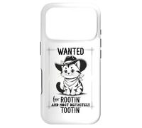 Custodia per iPhone 17 Pro Wanted for Rootin Most Definitely Tootin Cowboy Cat Farting