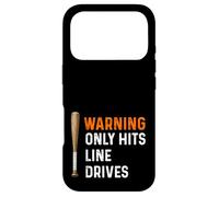 Custodia per iPhone 17 Pro Warning Only Hits Line Drives Mazza da baseball Batter Home Run