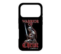 Custodia per iPhone 17 Pro Warrior of Christ - Women's Christian Faith Knight Graphic