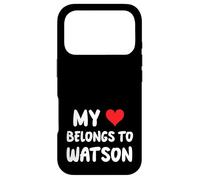 Custodia per iPhone 17 Pro Watson - Il mio cuore appartiene a Watson - Amore