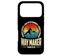 Custodia per iPhone 17 Pro Waymaker Promise Keeper Miracle Worker Christian men