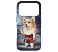 Custodia per iPhone 17 Pro Welsh Corgi Dog nel ruolo di Muay Thai Kick Boxing Campione