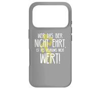 Custodia per iPhone 17 Pro Wer das Bier nicht ehrt Delirium Frase divertente sulla birra tedesca