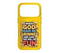 Custodia per iPhone 17 Pro When God Made Me Grinned This Will Be Fun Christian