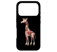 Custodia per iPhone 17 Pro Whimsical Love Giraffe Patchwork Cuori