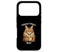 Custodia per iPhone 17 Pro Whiskers and Whisky Neat Cat Lovers Drink Design