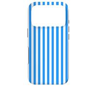 Custodia per iPhone 17 Pro White and Blue Vertical Lines Cool Stripes Design