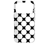 Custodia per iPhone 17 Pro White Black Circle Star Monochrome Scandinavian Pattern