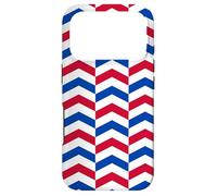Custodia per iPhone 17 Pro White Blue Red Netherlands Tricolor Zigzag Pattern