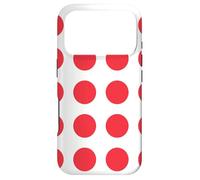 Custodia per iPhone 17 Pro White Red Ring Circle Round Japan Color Zen Dot Pattern