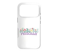Custodia per iPhone 17 Pro Wildflower Floral Priscilla Nome Festa della mamma Donne