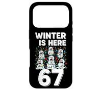 Custodia per iPhone 17 Pro Winter Is Here 67 Pupazzi di neve che si sciolgono divertenti Natale