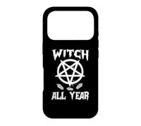 Custodia per iPhone 17 Pro Witch All Year Witches Pagan Wicca Symbols Crystal Halloween