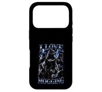 Custodia per iPhone 17 Pro Wolf Love Mogging Divertente Gen-Z Meme