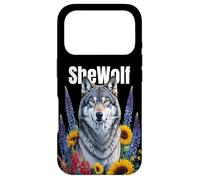 Custodia per iPhone 17 Pro Wolf Mom "SheWolf" Ragazza che ama i lupi figlia femminista