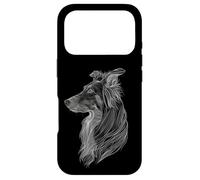 Custodia per iPhone 17 Pro Womens Girls Beautiful Art Border Collie Lover