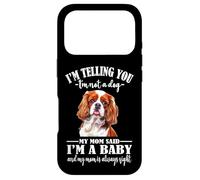 Custodia per iPhone 17 Pro Womens Girls Mom Says I'm Baby Cavalier King Charles Spaniel