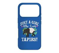 Custodia per iPhone 17 Pro Womens Kids Just A Girl Who Loves Tapirs Lover